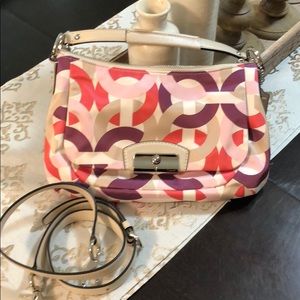Coach Kristin Chain Link Print Crossbody